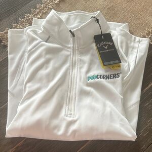 Callaway White Performance Pullover